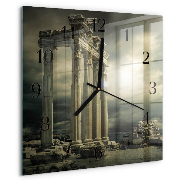 Wanduhr aus glas Akropolis
