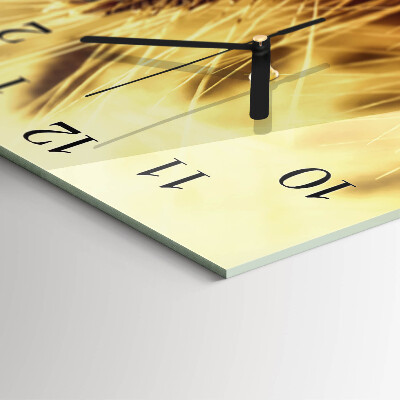 Wanduhr aus glas Getreide