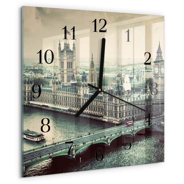 Wanduhr aus glas London