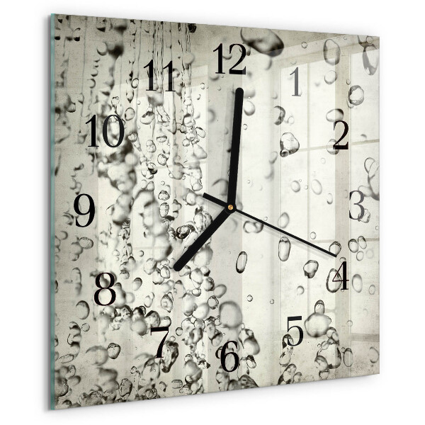 Wanduhr aus glas Tropfen