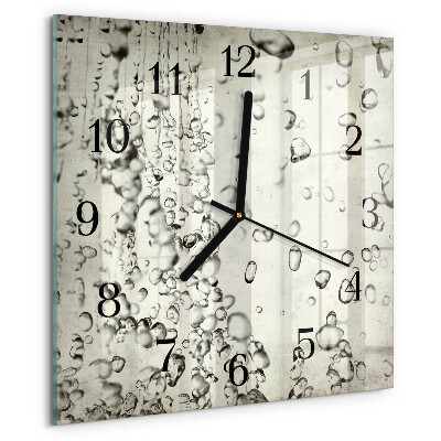 Wanduhr aus glas Tropfen