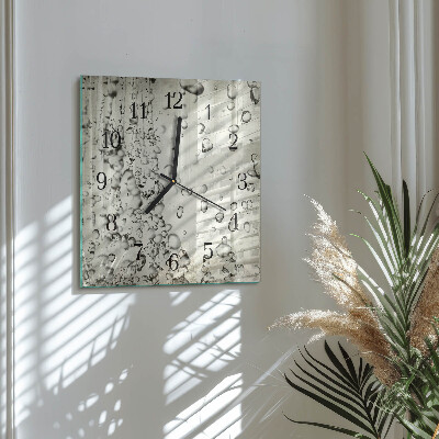 Wanduhr aus glas Tropfen
