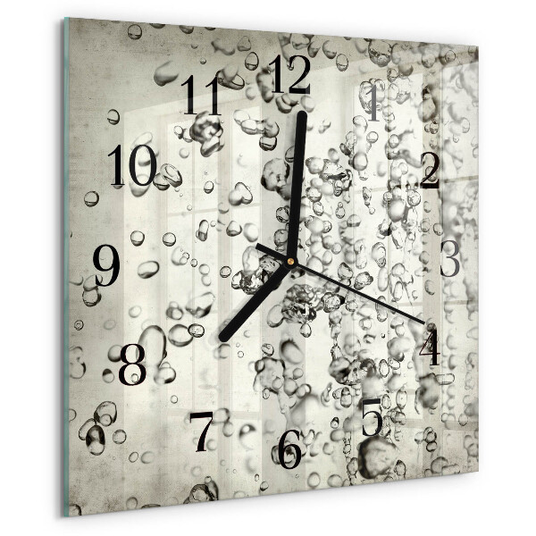 Wanduhr aus glas Tropfen