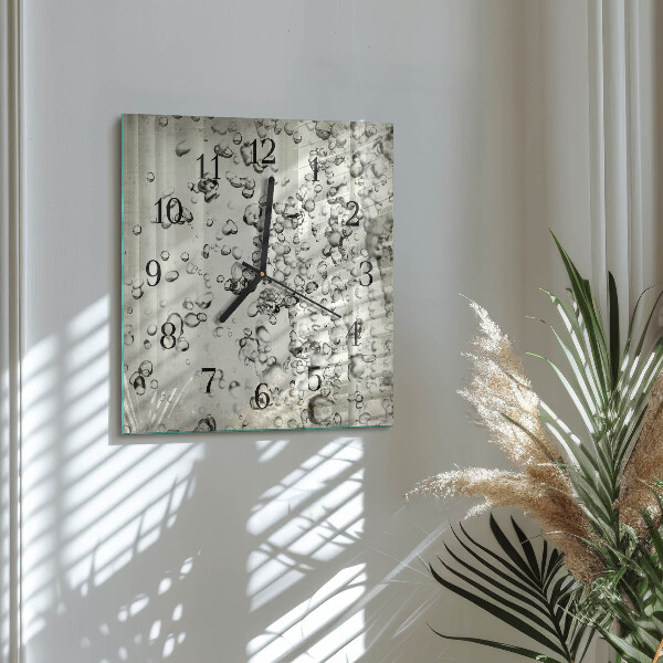 Wanduhr aus glas Tropfen