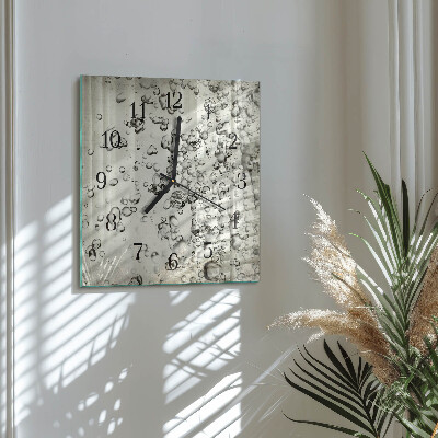 Wanduhr aus glas Tropfen