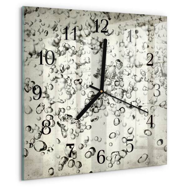 Wanduhr aus glas Tropfen