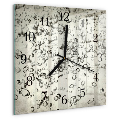 Wanduhr aus glas Tropfen