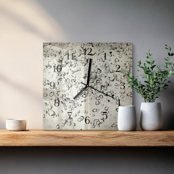 Wanduhr aus glas Tropfen