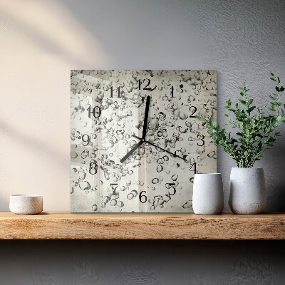 Wanduhr aus glas Tropfen