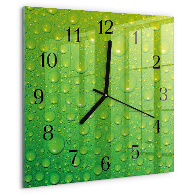 Wanduhr aus glas Tropfen