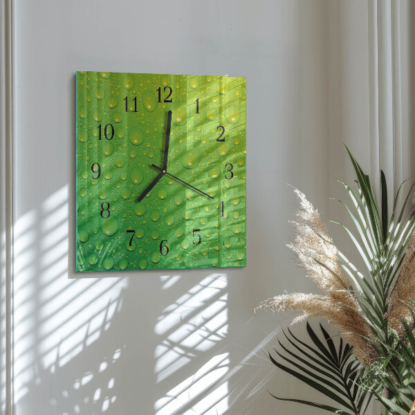 Wanduhr aus glas Tropfen