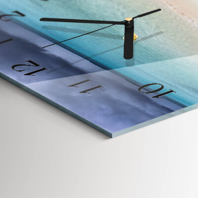 Wanduhr aus glas Strand