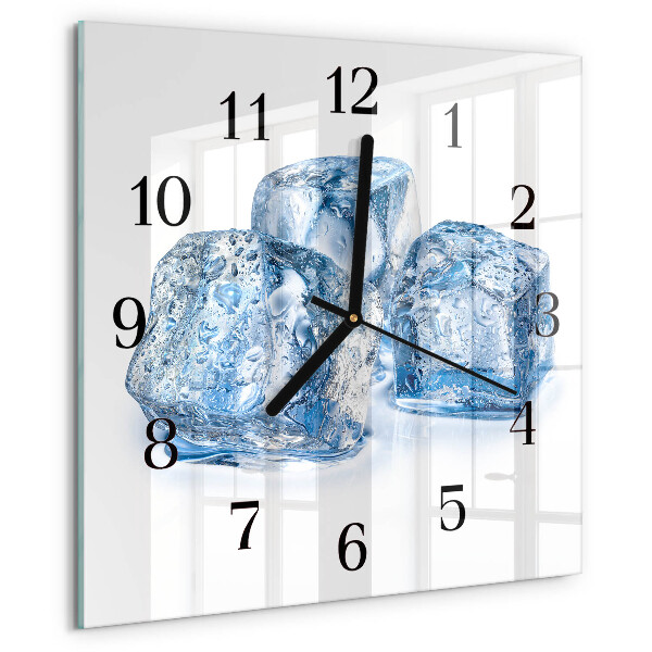 Wanduhr aus glas Eis