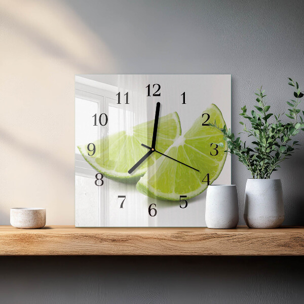 Wanduhr aus glas Kalziumkarbonat