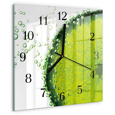 Wanduhr aus glas Kalziumkarbonat