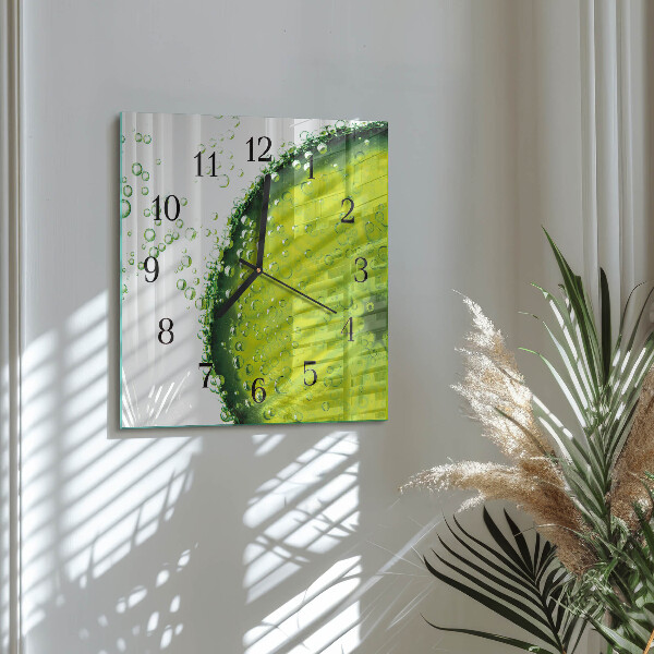Wanduhr aus glas Kalziumkarbonat