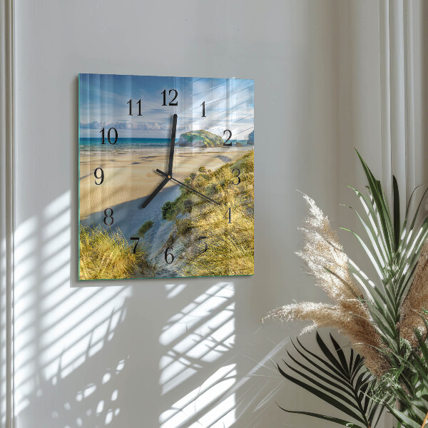 Wanduhr aus glas Strand