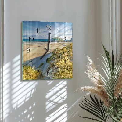 Wanduhr aus glas Strand
