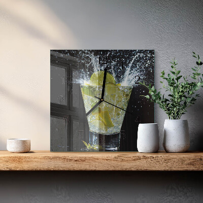 Wanduhr aus glas Cocktail