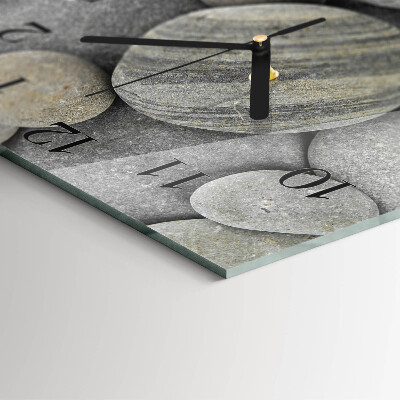 Wanduhr aus glas Steine