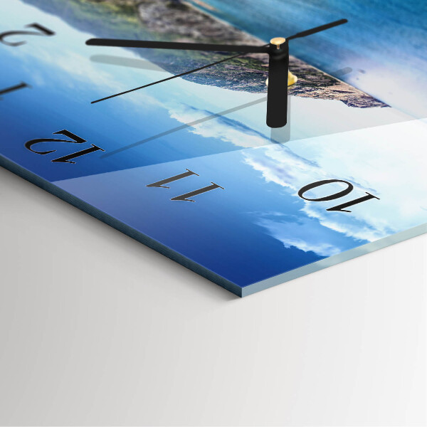 Wanduhr aus glas Bucht