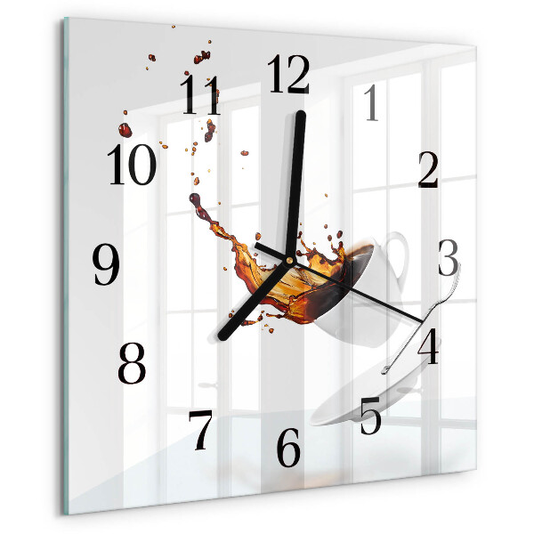 Wanduhr aus glas Tasse