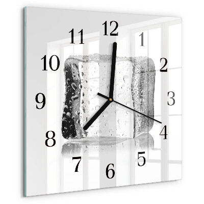 Wanduhr aus glas Eis