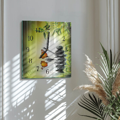 Wanduhr aus glas Natur