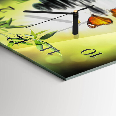 Wanduhr aus glas Natur