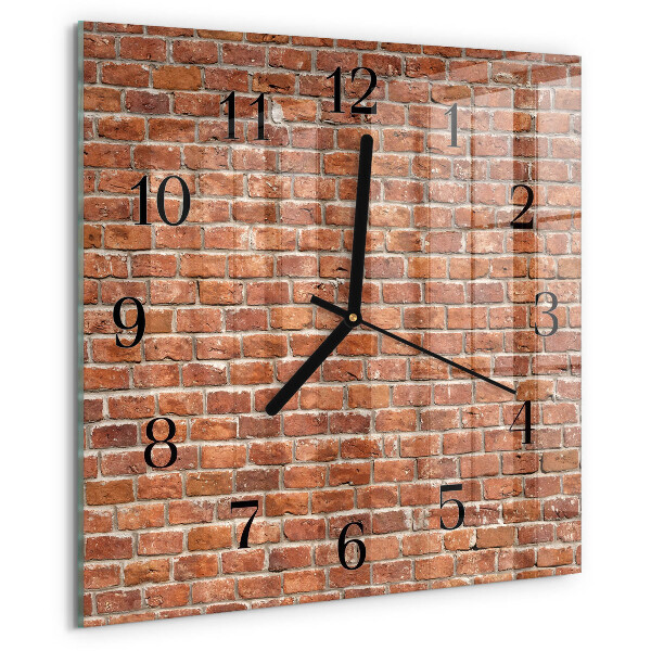 Wanduhr aus glas Ziegel
