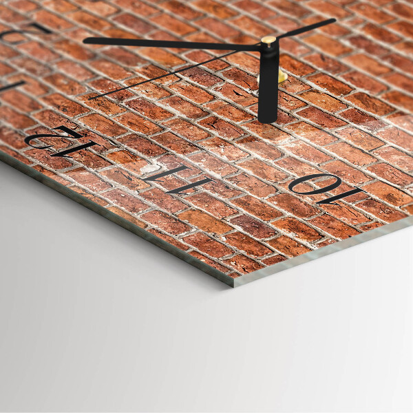 Wanduhr aus glas Ziegel