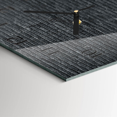 Wanduhr aus glas Klinker