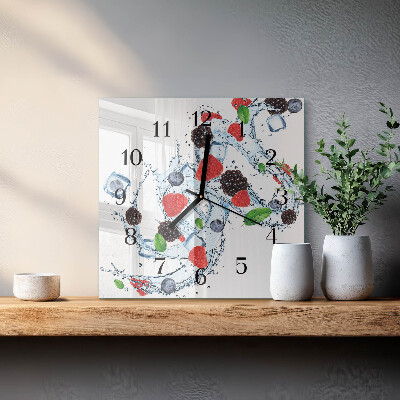 Wanduhr aus glas Fruchteiscreme