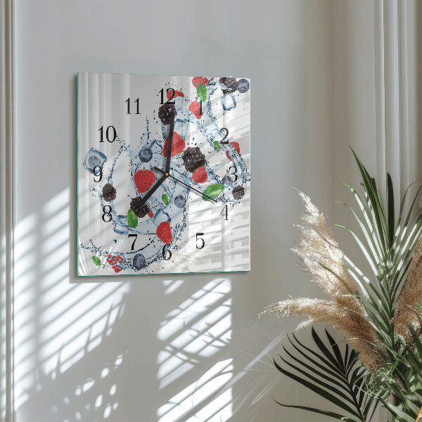 Wanduhr aus glas Fruchteiscreme