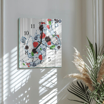 Wanduhr aus glas Fruchteiscreme