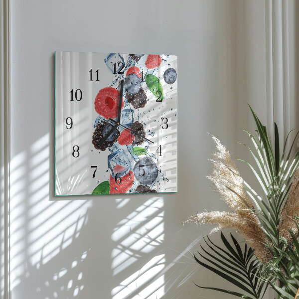 Wanduhr aus glas Fruchteiscreme