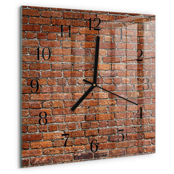 Wanduhr aus glas Ziegel