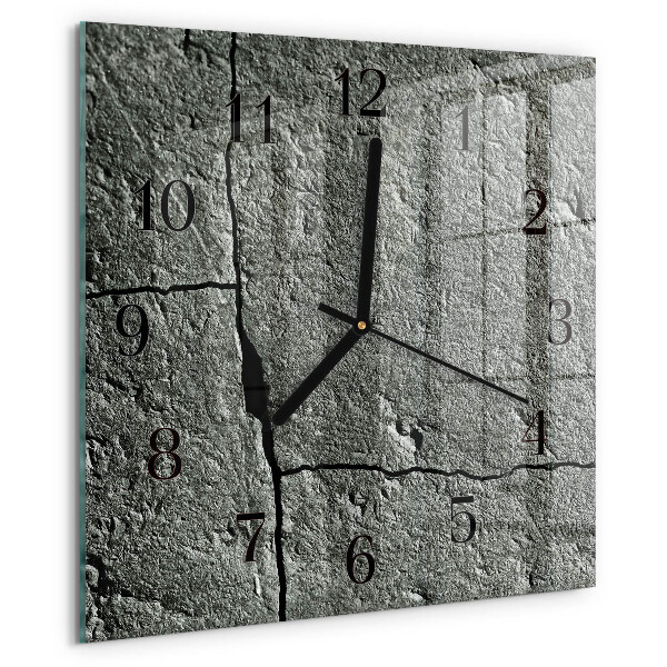 Wanduhr aus glas Naturstein