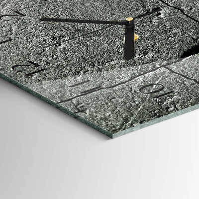 Wanduhr aus glas Naturstein