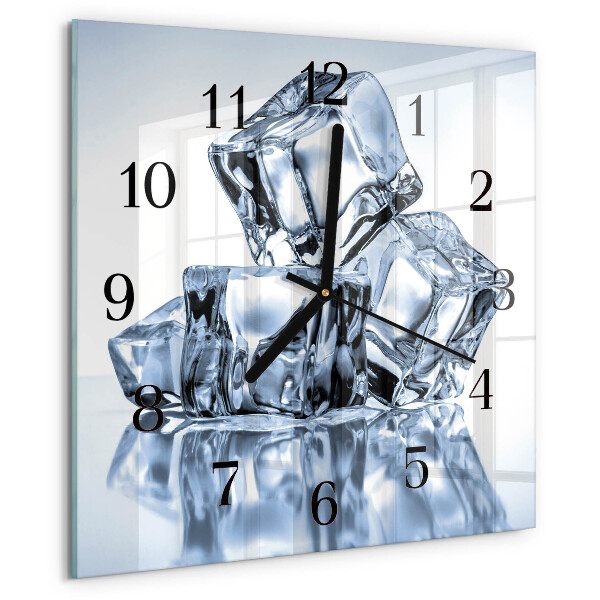 Wanduhr aus glas Eis
