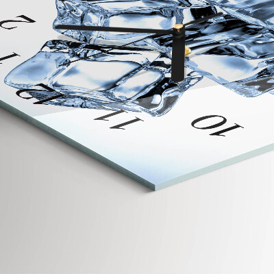 Wanduhr aus glas Eis