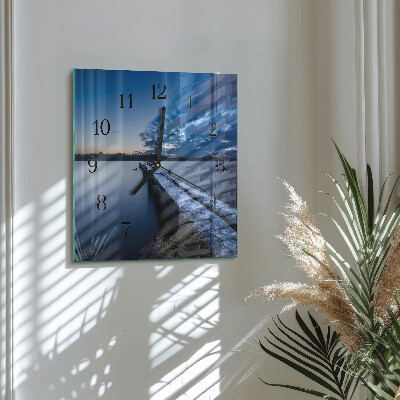 Wanduhr aus glas Landschaft