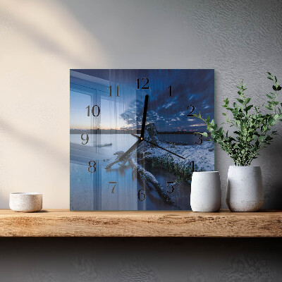Wanduhr aus glas Landschaft