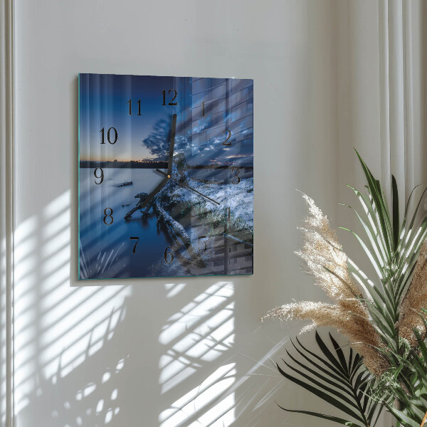 Wanduhr aus glas Landschaft