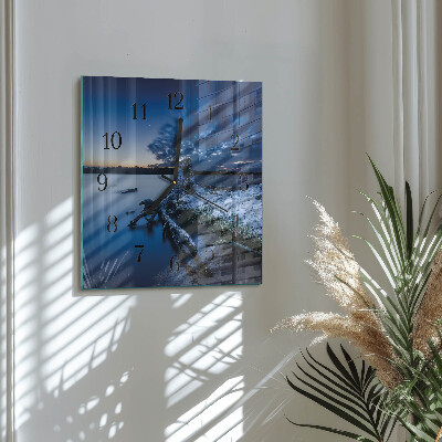 Wanduhr aus glas Landschaft