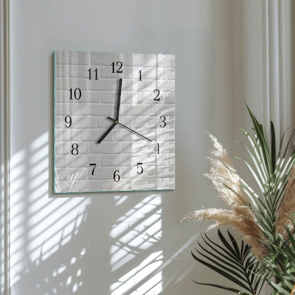 Wanduhr aus glas Ziegel