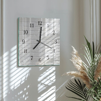 Wanduhr aus glas Ziegel