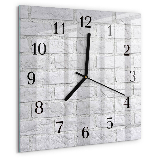 Wanduhr aus glas Ziegel