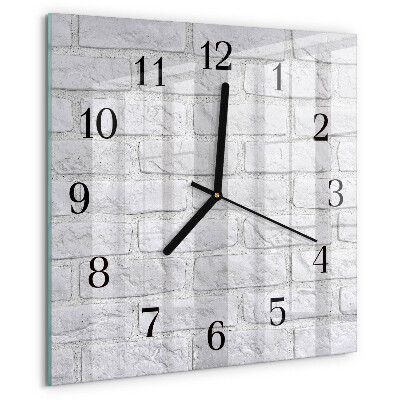 Wanduhr aus glas Ziegel