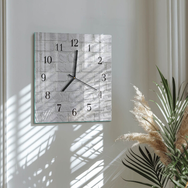Wanduhr aus glas Ziegel